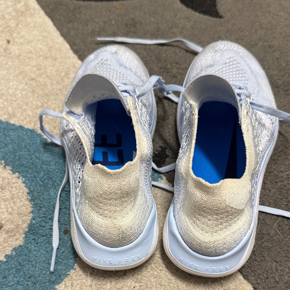 Nike Sky Blue Knit Running Shoes - Picture 5 of 7